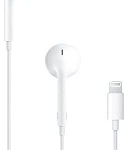 Apple EarPods Headphones with Lightning Connector, Wired Ear Buds for iPhone with Built-in Remote to Control Music, Phone Calls, and Volume