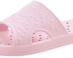 shevalues Shower Shoes for Women with Arch Support Quick Drying Pool Slides Lightweight Beach Sandals with Drain Holes