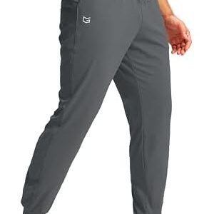 G Gradual Men's Joggers with Zipper Pockets Workout Track Pants Stretch Sweatpants for Men Athletic, Gym, Running