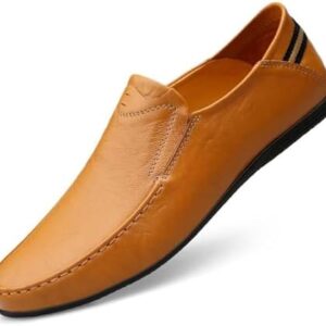 Loafer Premium Genuine Leather Men's Casual Shoes Slip On Mens Driving Penny Loafers for Men Lightweight Breathable