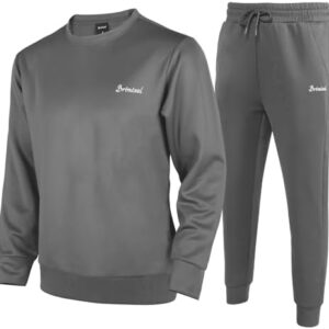 Men's Tracksuits 2 Piece Sets Outfits For Men Sweatsuits Long Sleeve Crewneck Pullover Active Jogging Sportswear