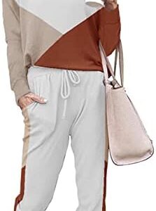 ETCYY NEW Lounge Sets for Women Sweatsuits Sets Two Piece Outfit Long Sleeve Pant Workout Athletic Tracksuits