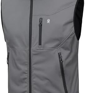 Little Donkey Andy Men's Lightweight Softshell Vest Windproof Sleeveless Jacket for Travel Hiking Running Golf