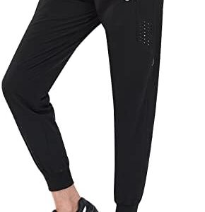 NORTHYARD Women's Running Athletic Pants Track Lightweight Joggers Workout Jogging Casual Sweatpants with Zipper Pockets