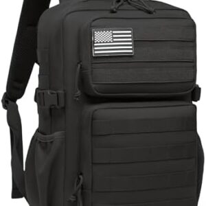 Military Tactical Backpack for Men Waterproof Daypack 3 Day Assault Pack Molle Bag with Water Bottle Holder