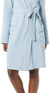 Amazon Essentials Women's Lightweight Waffle Mid-Length Robe (Available in Plus Size)