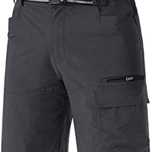 TACVASEN Men's Summer Outdoor Shorts Quick Dry Cargo Casual Work Hiking Shorts (NO Belt)