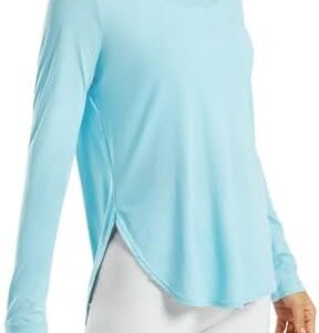 G4Free Women's UPF 50+ UV Shirts Long Sleeve Workout Sun Shirt Outdoor Gym Hiking Tops Quick Dry Lightweight