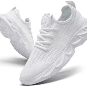 Mens Walking Running Shoes Slip On Sneakers Non Slip Workout Tennis Athletic Casual Lightweight Breathable Mesh Shoes