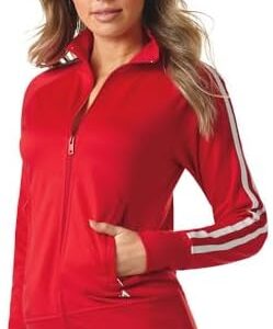 Vevo Active Women's Track Jacket with Side Stripe and Pockets