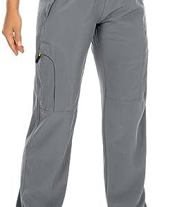 Womens Hiking Pants Quick Dry UPF 50 Lightweight Travel Golf Cargo Safari Pants Zipper Pockets