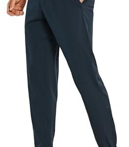 CRZ YOGA Mens 4-Way Stretch Comfy Athletic Pants - 28" Track Hiking Golf Gym Workout Joggers