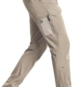 Cycorld Men's-Hiking-Pants-Lightweight-Water-Resistant-Quick-Dry Stretch Cargo Tactical Pants for Work Travel Camping Fishing