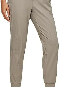 CRZ YOGA Athletic High Waisted Joggers for Women 27.5" - Lightweight Workout Travel Casual Outdoor Hiking Pants with Pockets