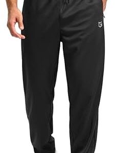 G Gradual Men's Sweatpants Mesh Lightweight with Zip Pockets Breathable Quick Dry Athletic Pants for Workout Running