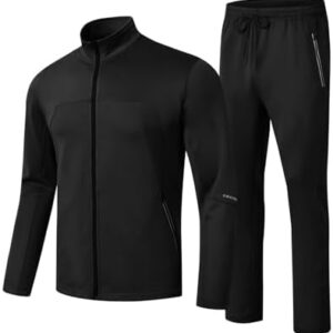TBMPOY Men's Tracksuits Sweatsuits for Men Sweat Track Suits 2 Piece Casual Athletic Jogging Warm Up Full Zip Sets