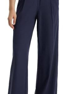 baleaf Women's Track Pants Lightweight Athletic Travel Wide Leg Pants with Pockets 30" Work Lounge Loose Fit UPF50+