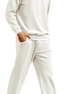 COOFANDY Men's Tracksuit 2 Piece Relaxed Fit Half-zip Sweatsuits Athletic Running Jogging Suit Sets