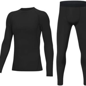 Youth Boys' Compression Leggings Athletic Shirt Tights Top Base Layer Set Sports Youth for Kids