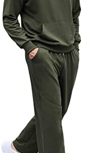 COOFANDY Men's 2 Piece Track Suit Set Jogging Sweatsuit Workout Quarter Zip Suit