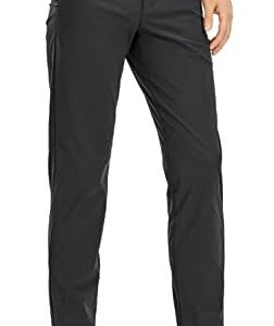 CRZ YOGA Men's All Day Comfy Golf Pants - 30"/32"/34" Quick Dry Lightweight Work Casual Trousers with Pockets