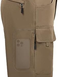Hiauspor Men's Hiking Cargo Shorts 9"/10" Quick Dry Lightweight Waterproof for Golf Tactical Fishing Casual with 6 Pockets