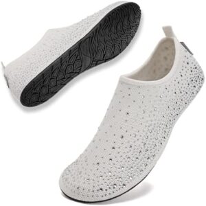 WateLves Womens Barefoot Water Shoes Travel House Slippers for Indoor and Outdoor Aqua Socks for Beach Swim Surf Yoga Dancing Camping Must Haves