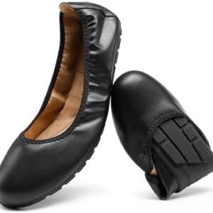 DREAM PAIRS Women’s Ballet Flats Foldable Round Toe Dressy Comfortable Slip On Dress Shoes