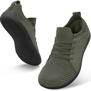 relxfeet Men's Barefoot Shoes Minimalist Cross-Trainer Shoes Wide Toe Walking Shoes Zero Drop Sole Trail Running Sneakers