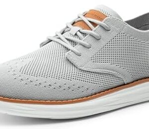 Bruno Marc Men's KnitFlex SmartCraft Mesh Oxfords Sneakers Casual Dress Lace-Up Lightweight Walking Shoes