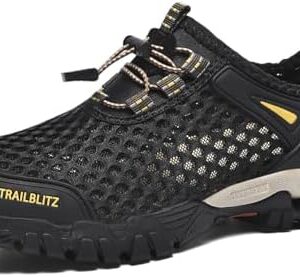 Water Shoes Men Quick Drying Outdoor Hiking Barefoot Boat Footwear Aqua Shoes for Water Sport Waders Diving Hiking Sailing Travel Beach Wading Swimming Fishing Kayaking
