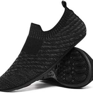 QZKDM Lightweight Slip on Grip Indoor House Slippers Barefoot Non Slip Home Exercise Yoga Shoes for Men Women