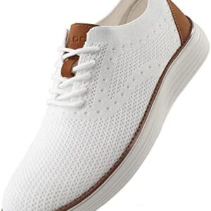 VILOCY Men's Casual Dress Sneakers Oxfords Business Mesh Breathable Walking Shoes Tennis Comfortable