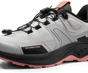 NORTIV 8 Women's Lightweight Hiking Shoes Quick Laces Outdoors Sneakers