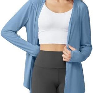 G4Free Lightweight Cardigans for Women UPF 50+ Long Sleeve Sun Shirts Open Front Summer Cover Ups UV Protection