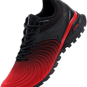 Kricely Men's Walking Shoes Breathable Lightweight Fashion Sneakers Non Slip Sport Gym Jogging Trail Running Shoes