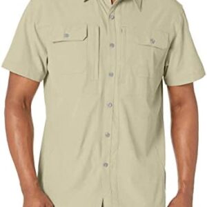 Little Donkey Andy Men's Lightweight Short Sleeve Shirt Quick Dry Stretch Shirt for Hiking Travel, UPF50
