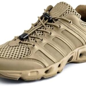 FREE SOLDIER Men’s Hiking Shoes Summer Quick Dry Work Shoes for Water Trekking Tactical Boots Ventilated Ultra Light