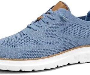 Mens Casual Dress Oxfords Shoes Fashion Mesh Business Walking Work Slip on Sneakers Comfortable Lightweight Soft Sole