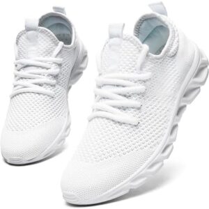 Oltyutc Tennis Gym Shoes for Women Lightweight Running Sneakers Slip On Walking Shoes for Outdoor Workout Travel