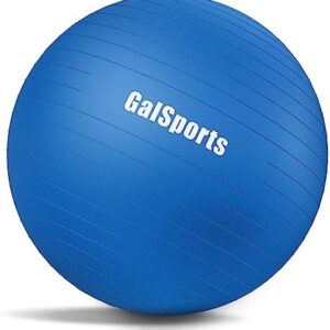 GalSports Yoga Ball Exercise Ball for Working Out, Anti-Burst and Slip Resistant Stability Ball, Swiss Ball for Physical Therapy, Balance Ball Chair, Home Gym Fitness
