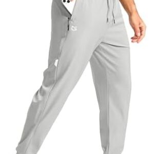 G Gradual Men's Joggers with Zipper Pockets Lightweight Athletic Workout Pants Quick Dry Sweatpants for Men Running Hiking