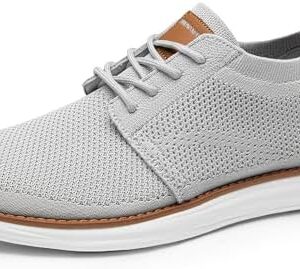 Bruno Marc Men's KnitFlex Breeze Mesh Sneakers Oxfords Lace-Up Lightweight Casual Walking Shoes