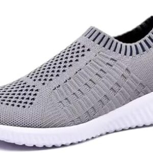 TIOSEBON Women's Athletic Walking Shoes Slip On Casual Mesh-Comfortable Tennis Workout Sneakers
