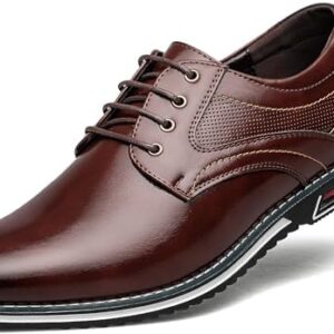 Men's Dress Shoes Comfort Soft Men Oxford Superior Flexural Leather Fashion Dress Sneakers Business Casual Derby Shoe
