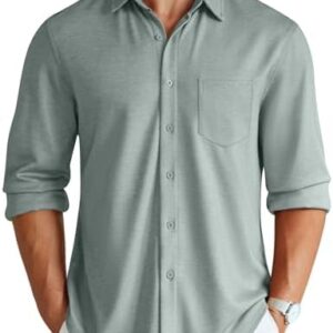 COOFANDY Men's Wrinkle Free Shirt Casual Button Down Long Sleeve Dress Shirts