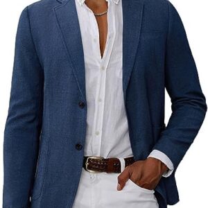 GRACE KARIN Men's Casual Blazer Suit Jackets 2 Button Lightweight Sport Coats