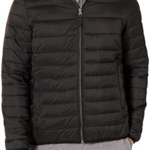 Amazon Essentials Men's Packable Lightweight Water-Resistant Puffer Jacket (Available in Big & Tall)