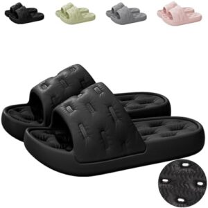 Shower Shoes for Women and Men Quick Drying Non-Slip Pool Slides Comfortable College Dorm Slippers Lightweight Beach Sandals with Drain Holes