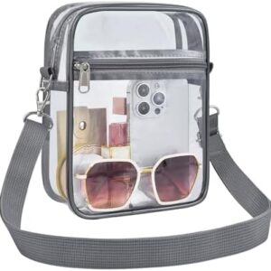 USPECLARE Clear Purse Stadium Clear Messenger Bag Stadium Approved for Men and Women Clear CrossBody Bag